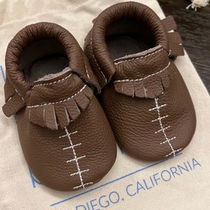 Bird Rock Baby Football Moccasins in Size 3; Beautiful Condition/like new.